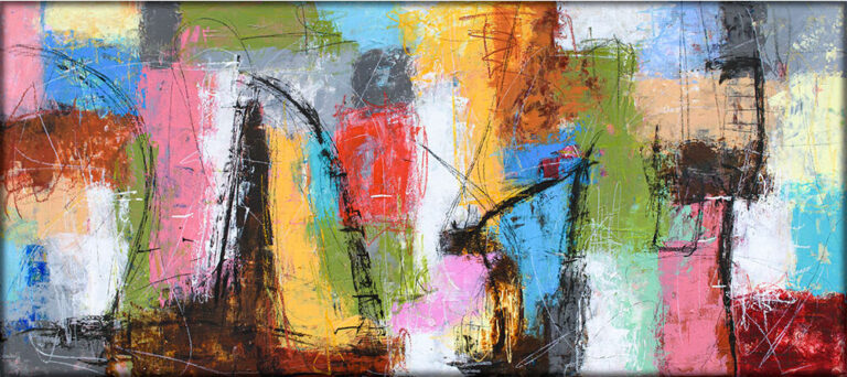 Deflection II – stort maleri abstrakt