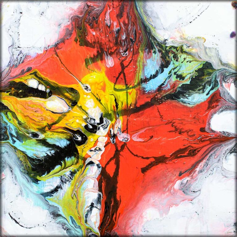 Lærredsprint kunst Burst III