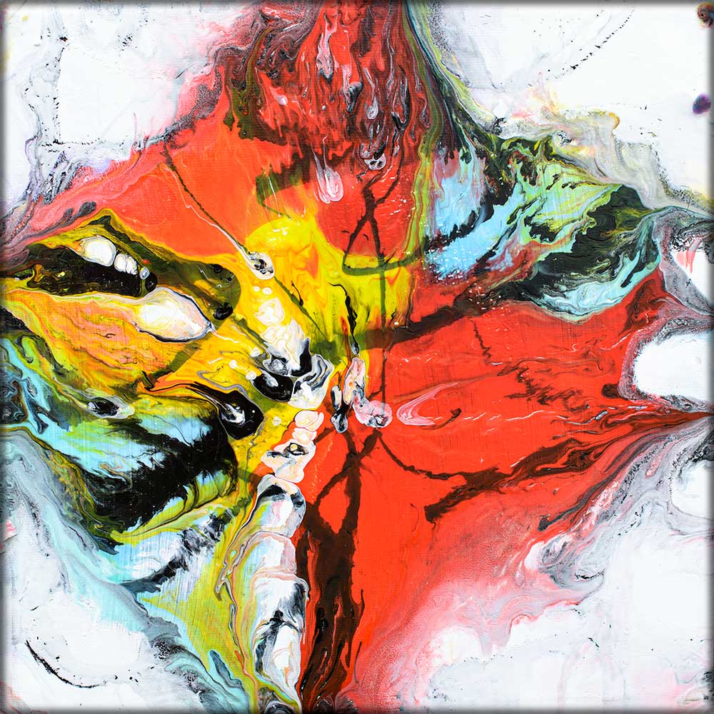 Lærredsprint kunst Burst III