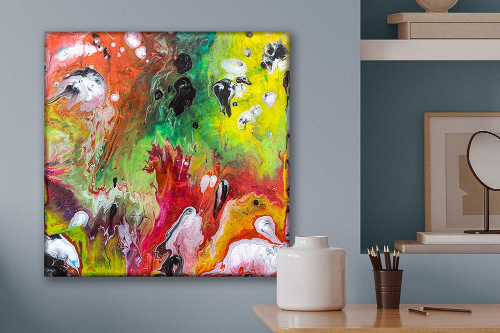 Lille kunst maleri til væggen Bloom III