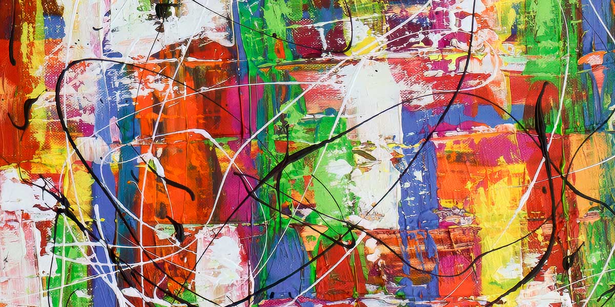 Vibrant III - flot moderne plakat