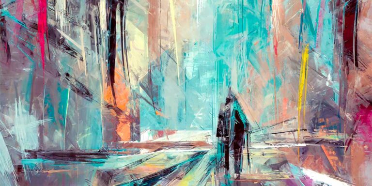 Evade I - kunstplakat abstrakt
