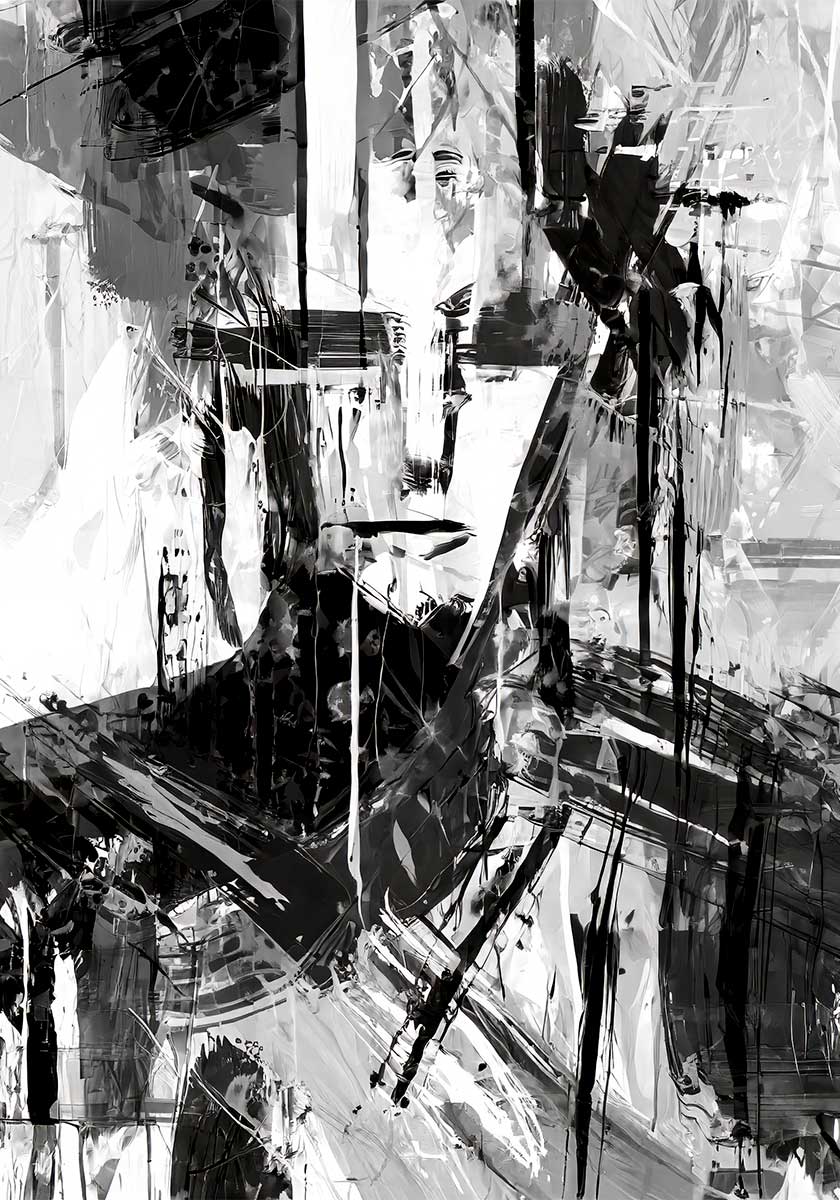 Expand II - plakat sort hvid