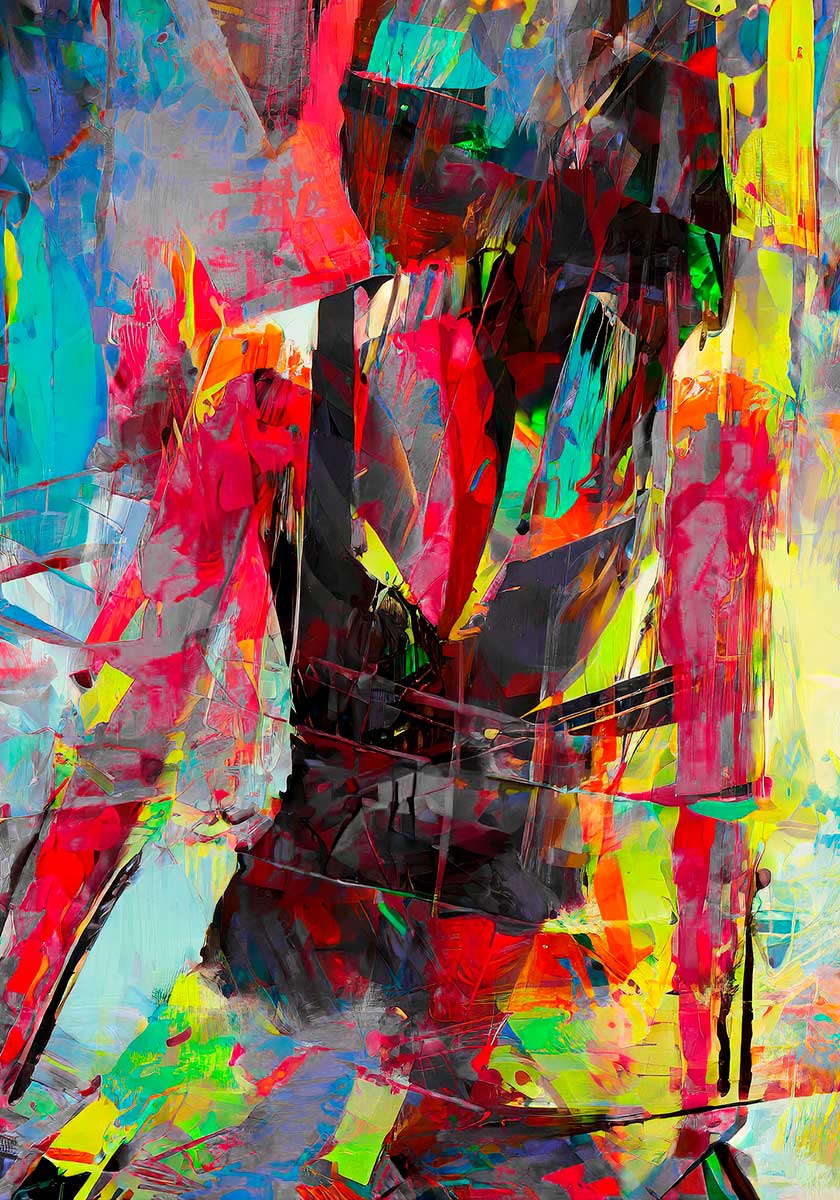 Infuse IV - abstrakt plakat